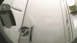Negro female poop on hidden toilet cam