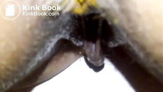 Arab Wife shitting in the toilet