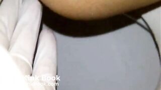 Arab Wife shitting in the toilet