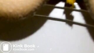 Arab Wife shitting in the toilet