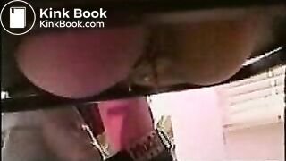 Black girl shits on the balcony