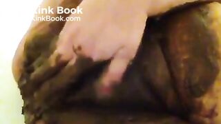 messy fun - Fingering my filthy cunt - Scat in pussy