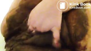 messy fun - Fingering my filthy cunt - Scat in pussy