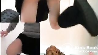 Looking at you while shitting