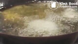 Crazy Japanese Girl Preparing A Turd For Lunch