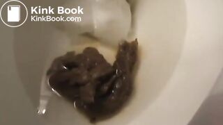 female reverse toilet shit