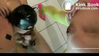 Piss And Scat Threesome Part 1