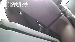 girl  puking and pissing in public toilet