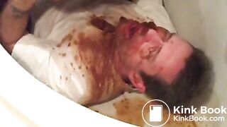 diarrhea on his face