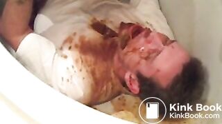 diarrhea on his face