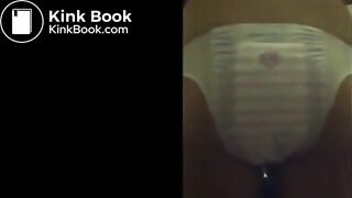 Girl messes her diaper