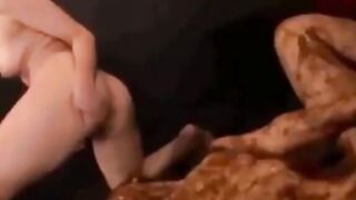 Asian Girl Fed Shit In Threesome