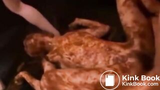 Asian Girl Fed Shit In Threesome