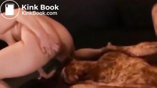Asian Girl Fed Shit In Threesome