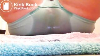 Blue Panty Poop and Masturbate