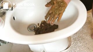 scat onto hand awesome view