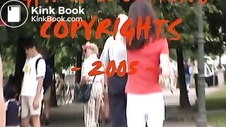 girl pooping in the pants in the street 7