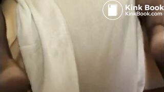 Two mature woman and guy sex with shit