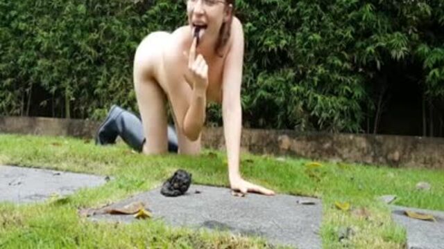 Hot Outdoor Scat With Sexy Teen