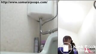 Sexy Japanese woman shitting in public toilet - Unsensored Japanese scat porn videos