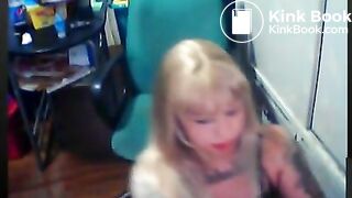 Chubby Ladyboy Candy Eats Her Own Shit