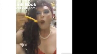 extreme shemale eat shit wurst - tranny scat friends