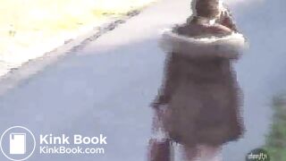 Secretly pooping in public