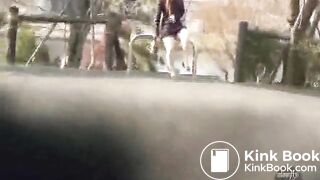 Secretly pooping in public