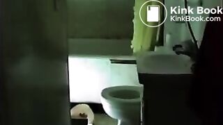 Mary pees and shits over tub