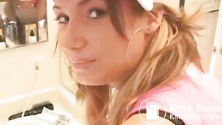 Camryn and Friend Shit and Play in the Bathroom