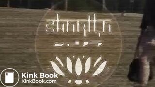 Desperate pretty Japanese girl pissing and pooping outdoor while sick dude filming