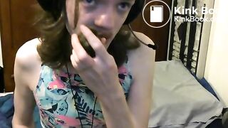 nervous trans teen having lots of fun with scat