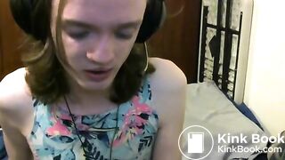 nervous trans teen having lots of fun with scat