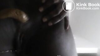 Black Ass Shitting Long Turd