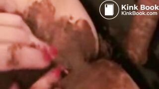 Shitting In Gaping Pussy