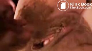 Shitting In Gaping Pussy