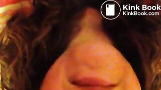 pig cleans up her shit