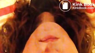 pig cleans up her shit