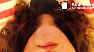 pig cleans up her shit