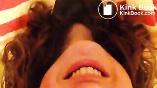 pig cleans up her shit