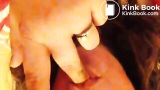 pig cleans up her shit