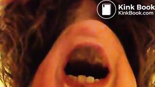 pig cleans up her shit