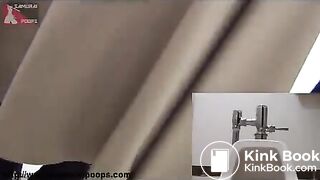 Redhead Japanese beauty pooping in the toilet - Unsensored Japanese scat porn videos