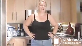 Slut with fat ass shits from special chair - Scat Video Collection