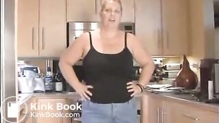 Slut with fat ass shits from special chair - Scat Video Collection
