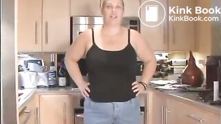 Slut with fat ass shits from special chair - Scat Video Collection