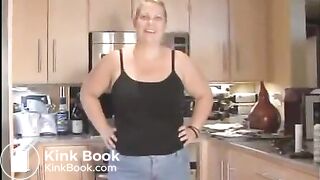 Slut with fat ass shits from special chair - Scat Video Collection