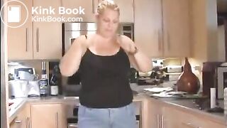 Slut with fat ass shits from special chair - Scat Video Collection