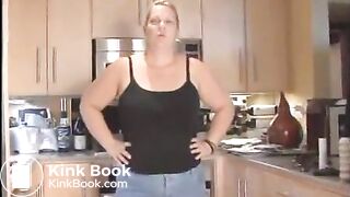 Slut with fat ass shits from special chair - Scat Video Collection