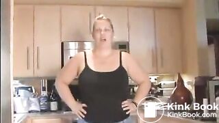 Slut with fat ass shits from special chair - Scat Video Collection